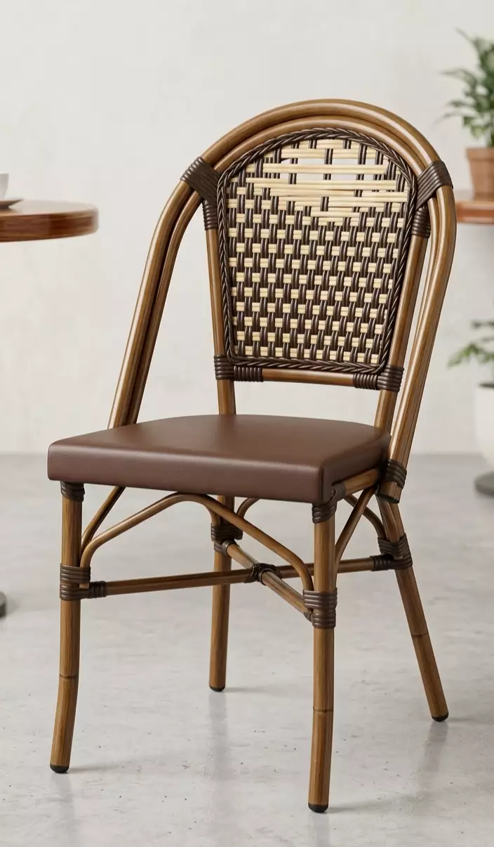 كرسي متين من مادة الألمنيوم مستعمل